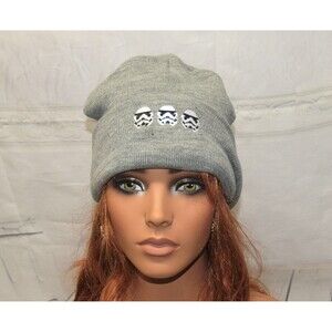 Star Wars Stormtroopers Gray Hat Embroidered Cuff Hat OSFM RARE Style 2017